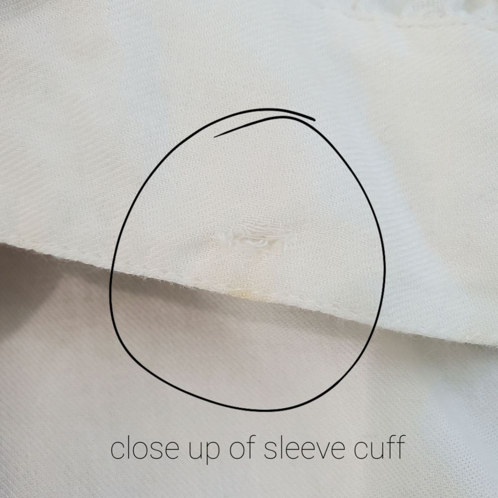 Soft Joie Cream Button-Up Top With Cording Embell… - image 8